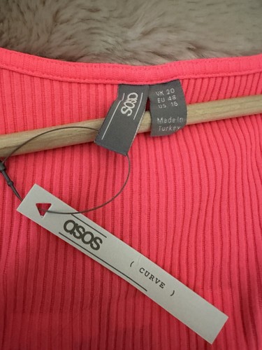 Asos curve swim top wet & wild size 20 NWT - Picture 6 of 8