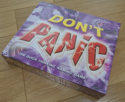 NEU & VERSIEGELT Family DONT PANIC Quick Thinking Game 1st Edition 2003 Drumond Park