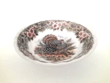1 -Churchill Thanksgiving Turkey Soup Bowl  by Myott Factory Archives 1980's