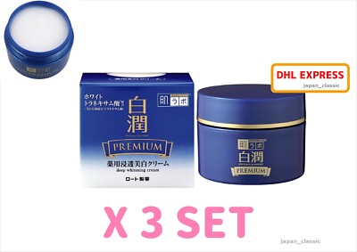 ROHTO HADALABO SHIROJYUN PREMIUM DEEP WHITENING CREAM WHITE TRANEXAMICACID 50gX3