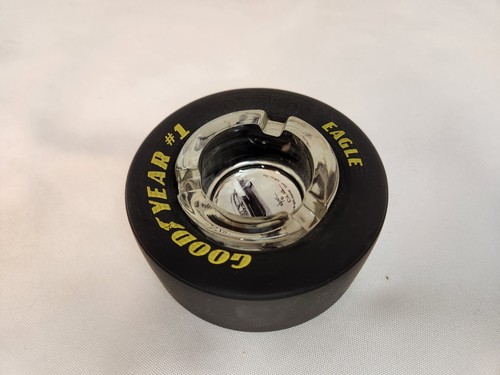 Goodyear Tire Ashtray Chevrolet Bel Air Sport Coupe Glass on Rubber Dale Adkins - Picture 2 of 8