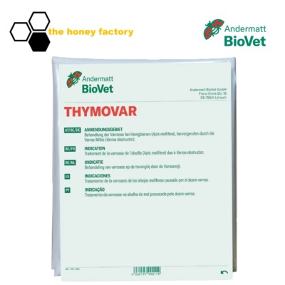 THYM0VAR 2x5 Plättchen für Bienen gegen Varroa Varroabehandlung Andermat BioVet