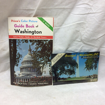 Washington D.C. Guide Book Pictures Maps & Postcard