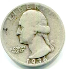 1936-D Silver Washington Quarter !!  Better Date !
