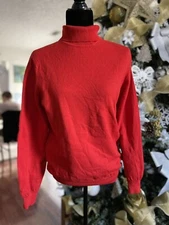 BERKSHIRE Made in United Kingdom Pure LAMBSWOOL Superwash Turtleneck Sweater 38