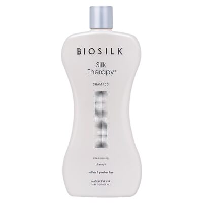 BioSilk Silk Therapy Gentle Shampoo 34 Fl Oz for All Hair Types
