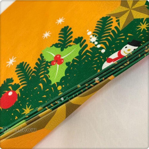 Door Curtain House Doorway Divider Tapestry with Christmas Tree Print Yellow NEW - Picture 3 of 4
