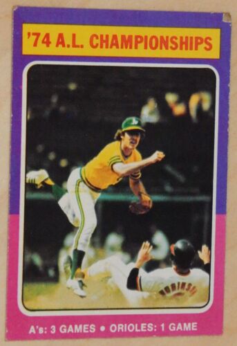 1975 Topps ERA Leaders, Championships & World Series Baseball Cards - Picture 3 of 12