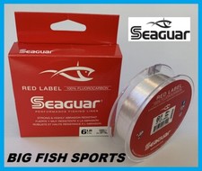 SEAGUAR RED LABEL Fluorocarbon Fishing Line 6lb 200 YARDS FREE USA SHIPPING 