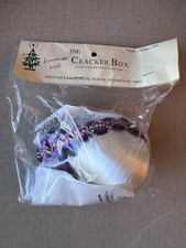 The Cracker Box Golden Oldie White Lavender Hall Christmas NIP Ornament Kit