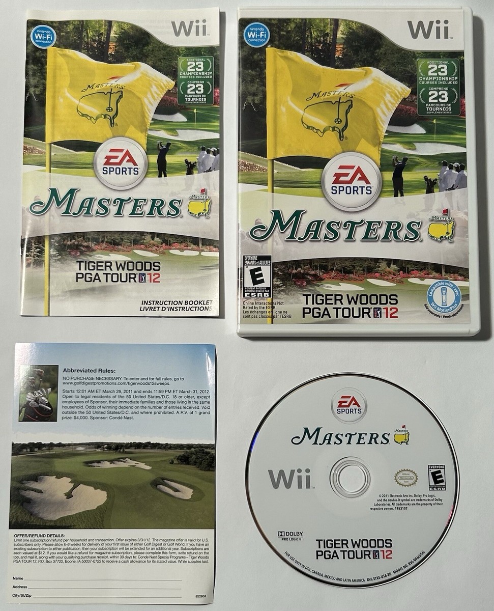 Golf Tiger Woods Masters Wii Buy Nintendo Wii Tiger Woods PGA Tour 07