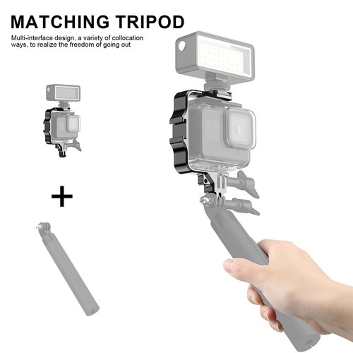 FEICHAO Camera Video Bracket with Cold Shoe Mount Frame for Gopro 11 10 DJI OSMO - Picture 5 of 5