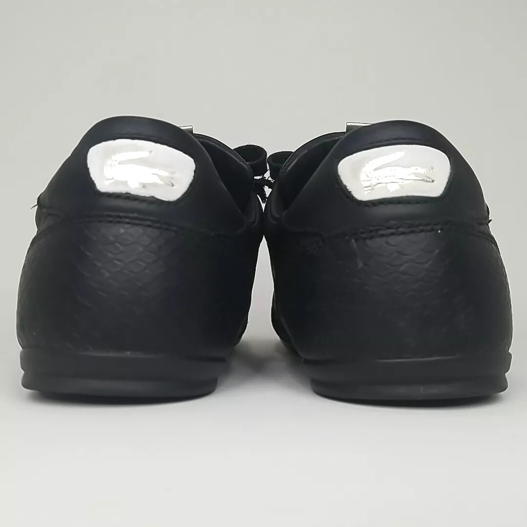 Lacoste Chaymon Sneaker Shoes Men's size 9.5 Black Leather thumbnail 10