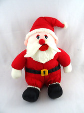 Vintage Santa Claus Christmas plush Nylon 12' tall plastic eyes