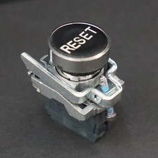 Schneider Electric ZB4BA222 Momentary 22mm Reset Pushbutton w/ ZBE-101 Contact