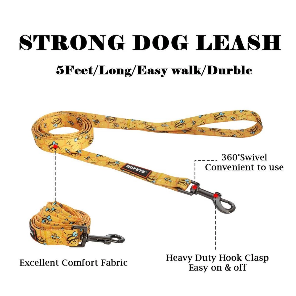 Dog Harness Leash Set Adjustable Heavy Duty No Pull Halter Harnesses for Smal...