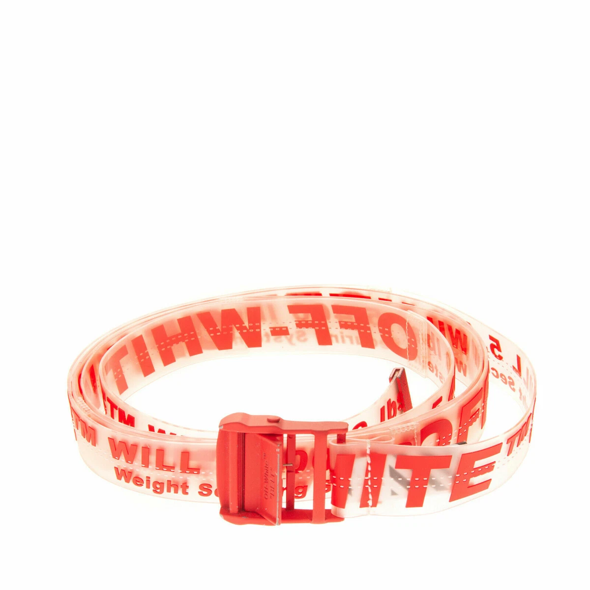 OFF-WHITE c/o VIRGIL ABLOH Rubber Industrial Belt in Red