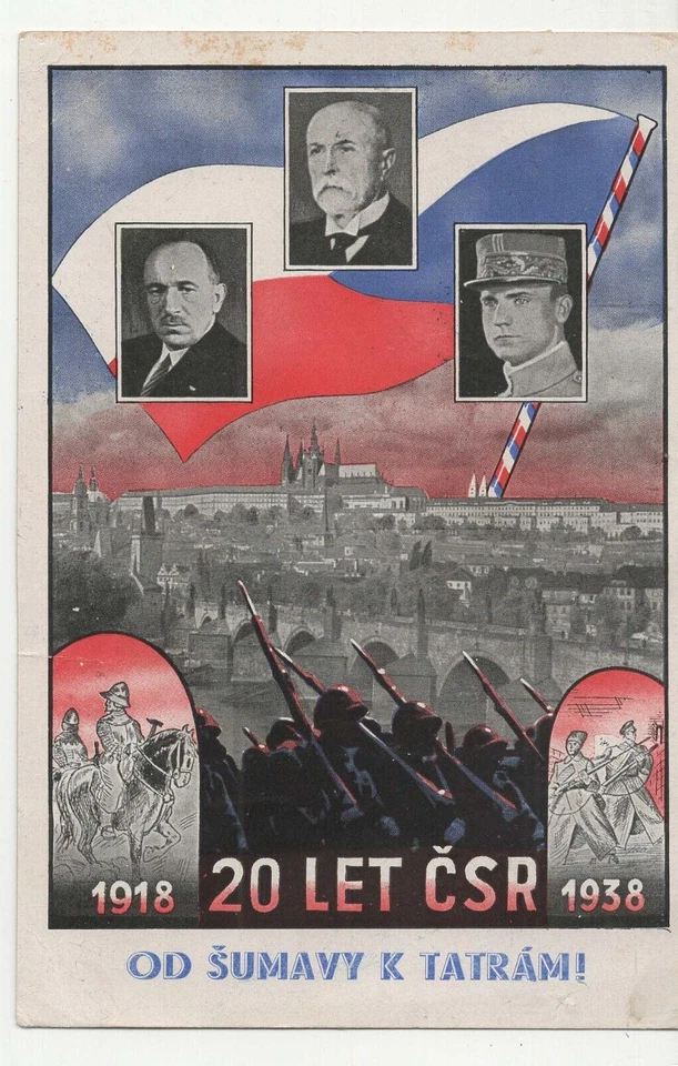 Sellos Checoslovaquia, correo aéreo certificado postal 1938 Foto 2 de 2