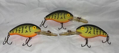 (3) Rebel Deep Mini ''R'' in Crawdad. Never Fished