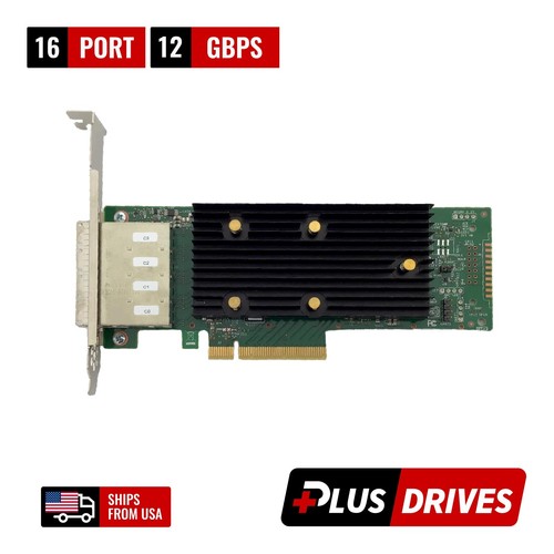 Broadcom 9400-16e 16 Port SAS-3 12Gbps PCIe 3.1 x8 Tri-Mode HBA High Profile