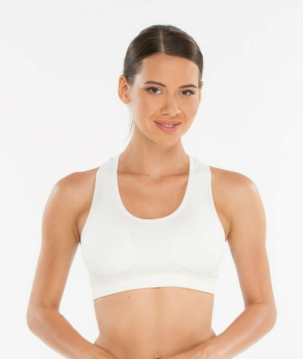 Padded 2 Pack High Impact Seamless Sports Bra Active Wear/Work Out,Gym  &Yoga=