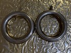 ❤️Kirsch Eyelet Pole Rings - Lot Of 2 Elegant Antique Gold Tone Plastic