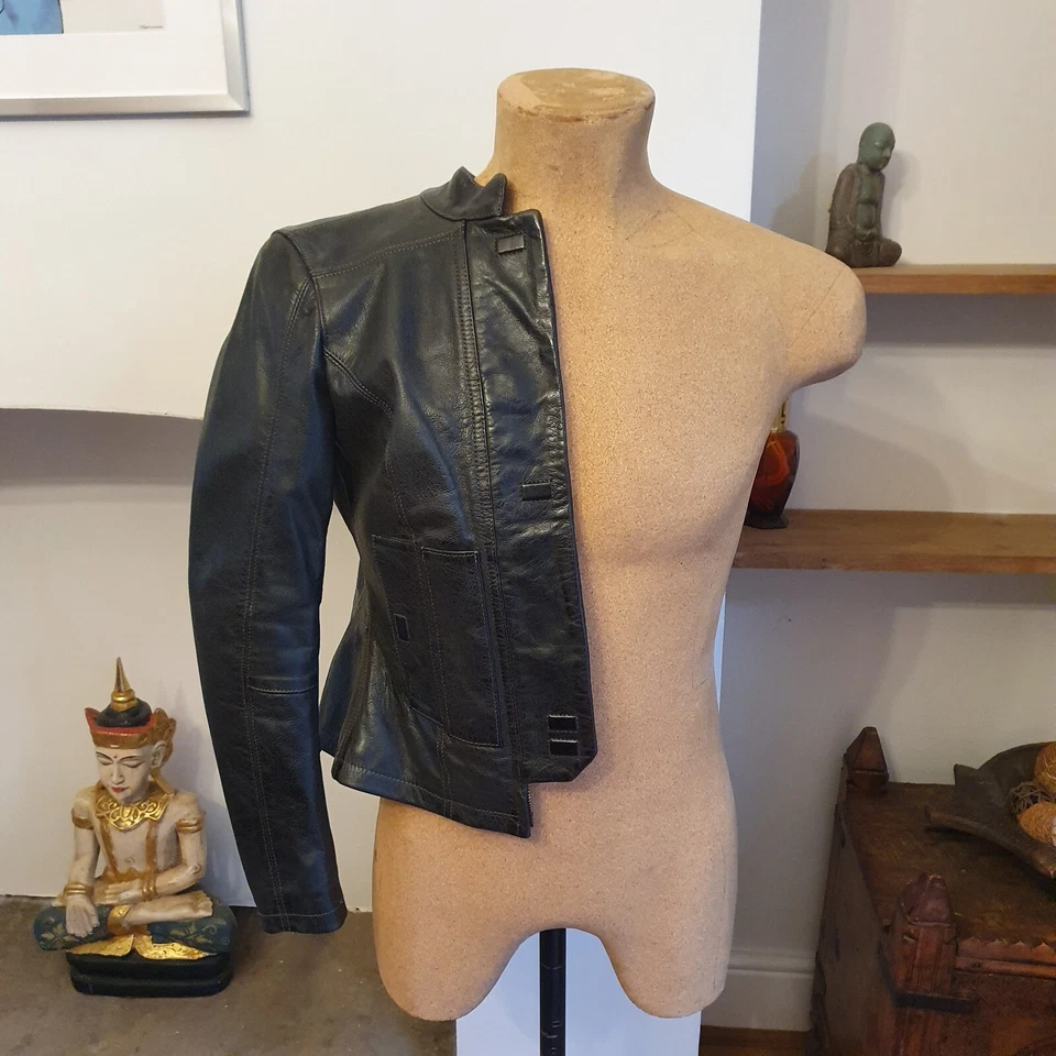 Ladies Matchless BlacK Leather Jacket 38 - Image 2 of 4