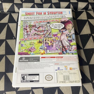 Candace Kane's Candy Factory (Nintendo Wii, 2008) Complete w