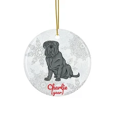 Neapolitan Mastiff Ornament Gifts Mom Dad Christmas Tree Hanging Decoration Year