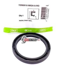 SKF 72x90x10 mm HMSA10 RG PERBUNAN METRIC OIL SEAL DOUBLE LIP with SPRING