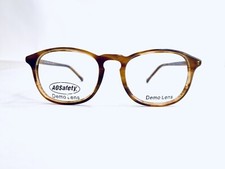 New AO Saftey Brown Amber Tortoise Oval 80s Glasses Blonde Z872 C480 48 17 140
