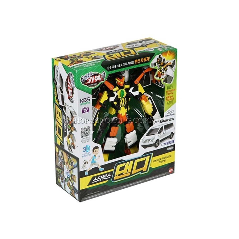Hello Carbot Starex DANDY White Transforming Robot Hyundai Car Toy