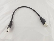 10pcs USB 2.0 Type A Male To USB 2.0 Male Data Extension Adapter Cable 1ft Black