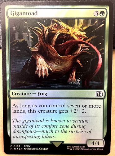 MTG Final Fantasy 0187 Gigantoad Creature Frog COMMON Foil