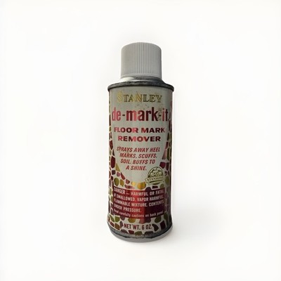 Rare Vintage 1960s Stanley de-mark-it Floor Mark Remover Can 6 oz Collectible