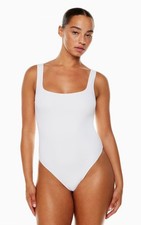 Aritzia Contour Square Neck Thong Bodysuit