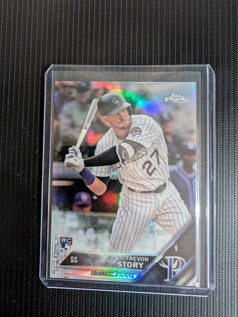 2016 Topps Chrome REFRACTOR #45 Trevor Story RC ROCKIES!!