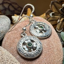 Shamrock Earrings Irish Ireland Green Clover Ladies Gift 925