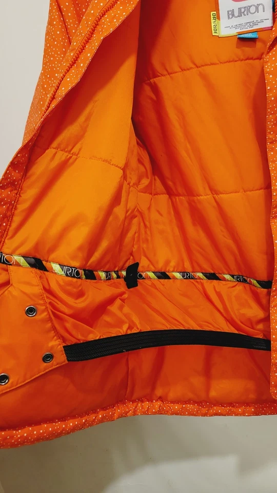 Burton DryRide 滑雪板 滑雪夹克 女孩 XL 18 防水 透气 连帽 — 第 4/4 张图片