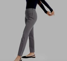 Everlane The Side-Zip Stretch Cotton Work Pants Gray size 4 Minimalist