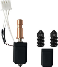 Upgraded Ceramic Hardened Hotend for Anycubic Kobra S1   Includes 0.2/0.6mm Nozz