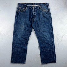 Levis 501 Vintage 90s Y2K XX Straight Leg Jeans Blue Med Wash 42x32 Act 40x29