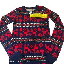 Hanna Andersson New Size 10 Long Sleeve Pajama Top Holiday Dear Deer Navy