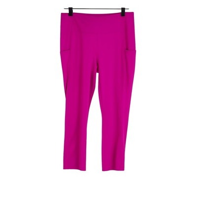 Tek Gear fuchsia workout leggings 1X with pockets Active Athletic yoga lifestyle
