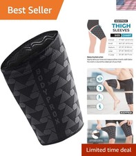 Thigh Compression Sleeve Pair - Extra Large Hamstring Support for Athletes