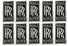 10xvintage Rolls Royce Car Brass Blackchrome Badge Frontrear Boot Badge Emblem