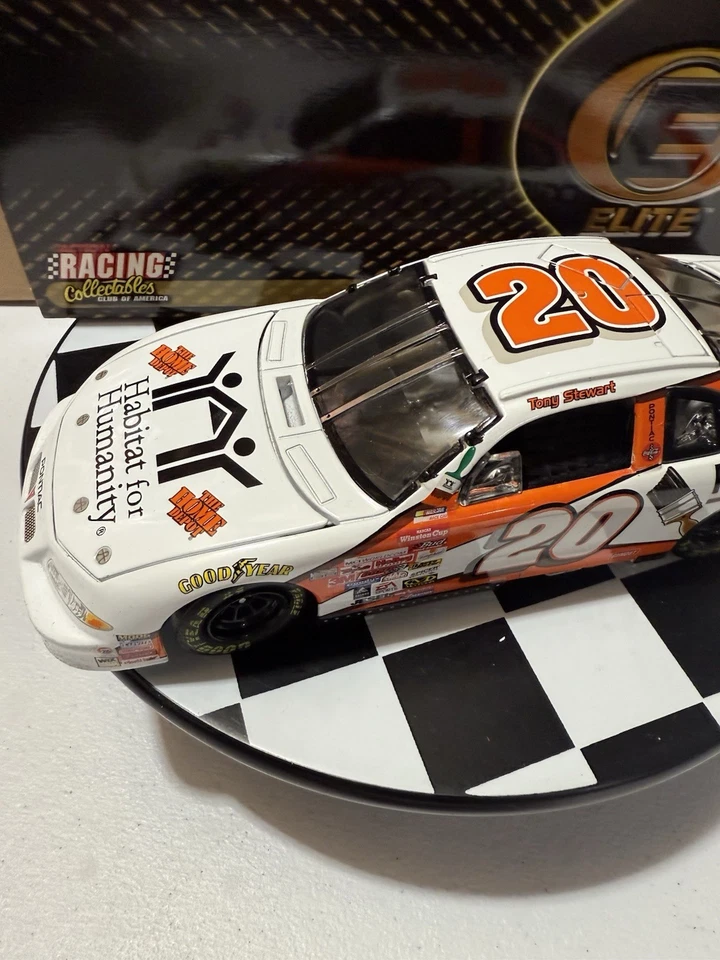 Tony Stewart ELITE #20 Home Depot Habitat For Humanity 1999 1/24 Diecast - Image 4 of 4