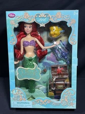 *1st edition* Disney Store Little Mermaid Ariel Deluxe Feature Singing Doll Set