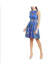 Vince Camuto Floral Printed Sleeveless Fit and Flare Dress Size 8