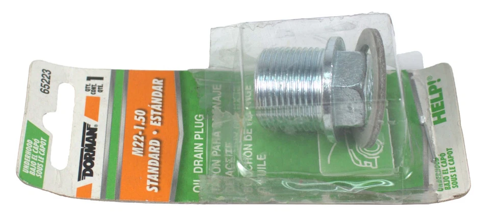 Dorman ¡AYUDA! Tapón de drenaje de aceite estándar M22-1.50 compatible con BMW 530i 1975-95 identificación de pieza 65223 Foto 4 de 4